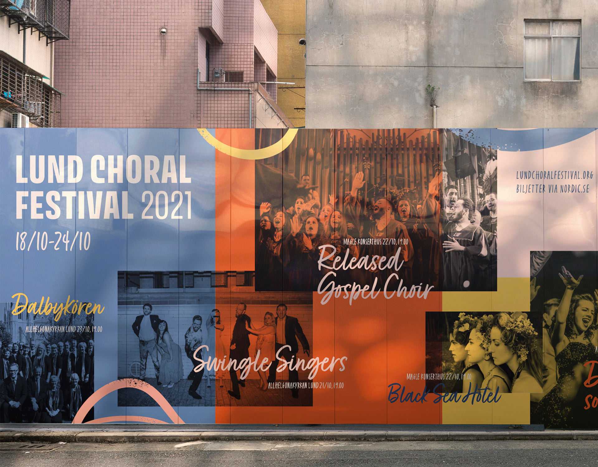 Posters for Lund Choral Festival designed by Studio Poi