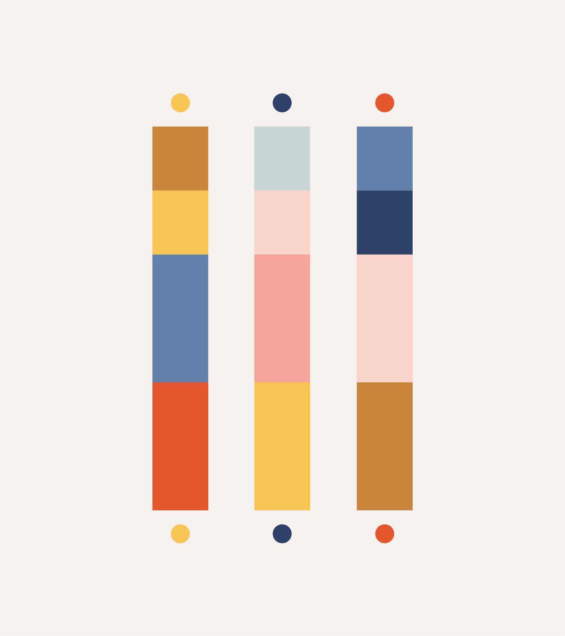 Color palette for Lund choral festival designed by Studio Poi